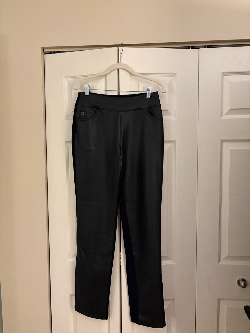 Belle by Kim Gravel Black Straight Leg Pants